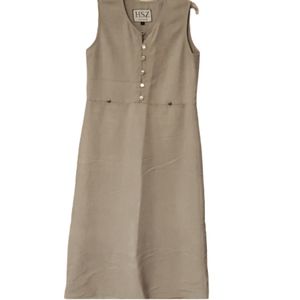 HSZ Studio Soft Sleeveless Embroidered Floral Jumper Dress‎ Size Small